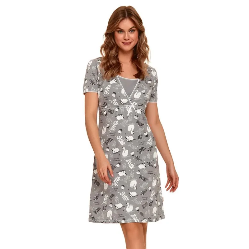 Dojčiaca košieľka Swan sivá XL