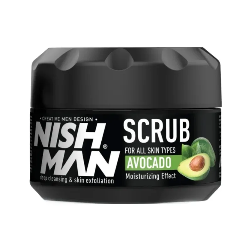 Peeling na tvár s avokádom NISH MAN Avocado facial scrub 300 ml
