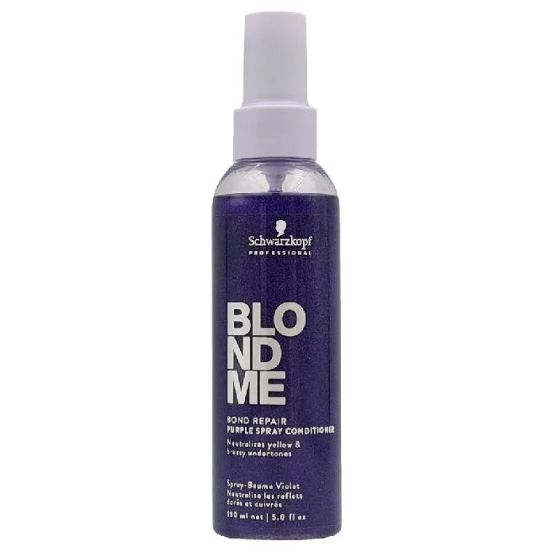 SCHWARZKOPF Blondme Bond Repair Purple Spray Conditioner 150ml - neutralizuje žltý tón