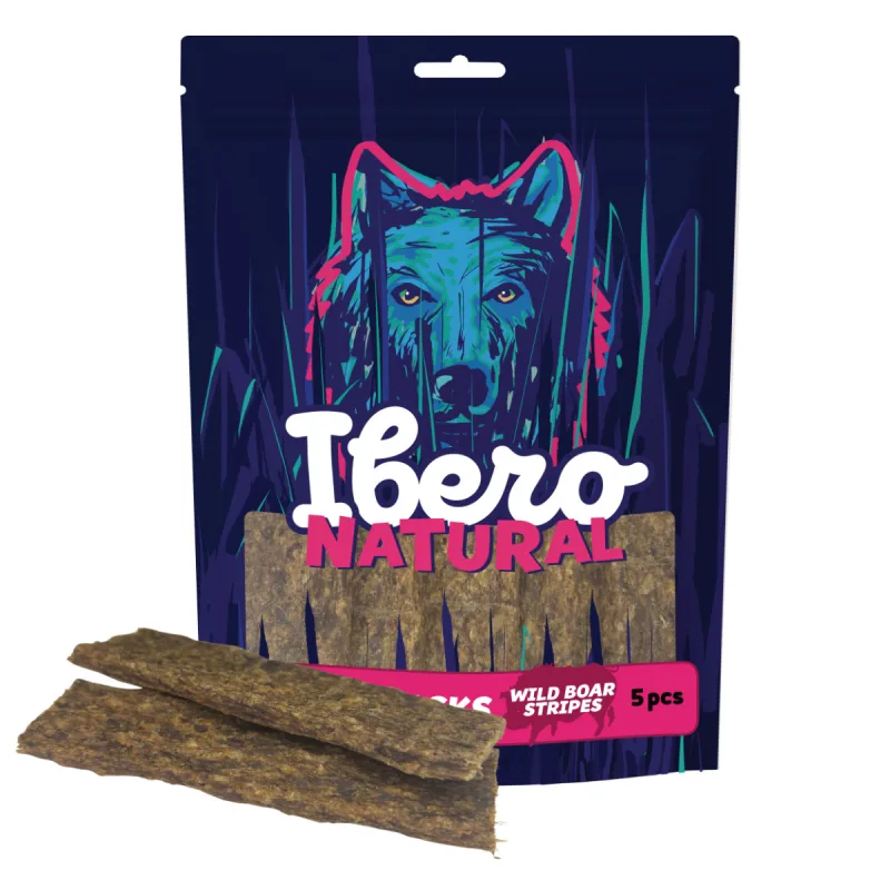 IBERO GF Ibero Meat Snacks Wild Boar Stripes - 5ks