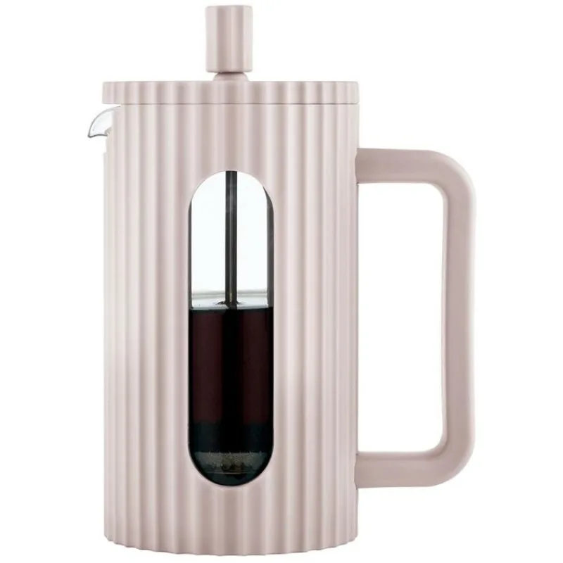 French press Klausberg KB-7749 – kanvica 600 ml na kávu a čaj s nerezovým piestom - béžová