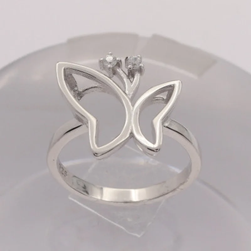 Strieborný prsteň s kameňom KA R3028, 57