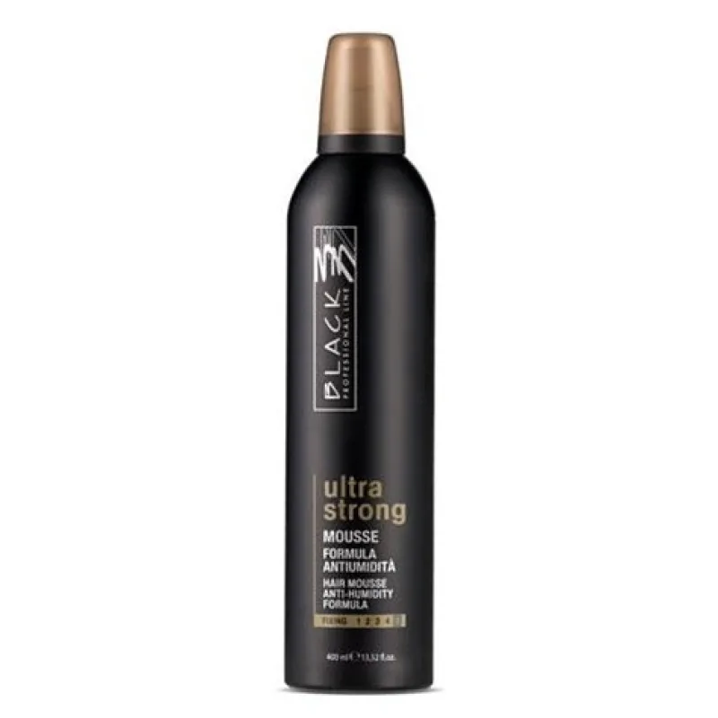 BLACK Styling Ultra Strong - penové tužidlo pre objem a lesk vlasov ultra tužiaci 400ml