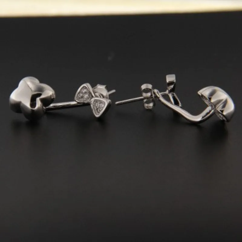 Strieborné náušnice na puzety KA E2928