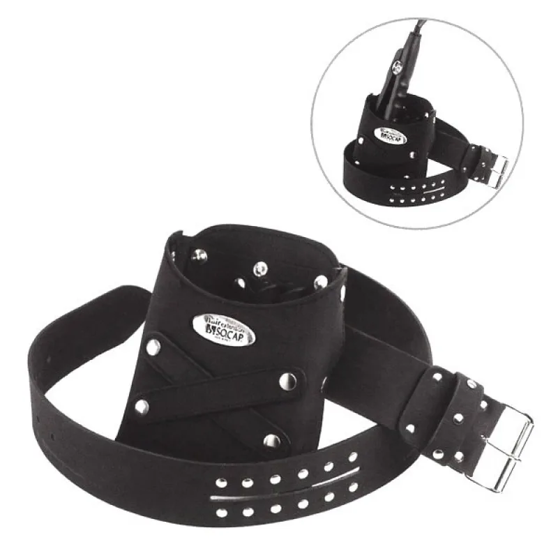 SO.CAP - S.H.E. SO.CAP. Hair Extension Pracovné kožený opasok s taštičkou na pomôcky a kliešte