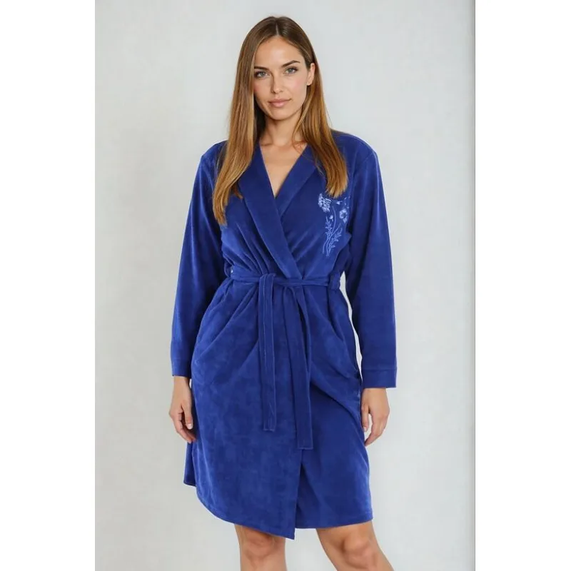 Froté župan Hannah kráľovsky modrý 4XL