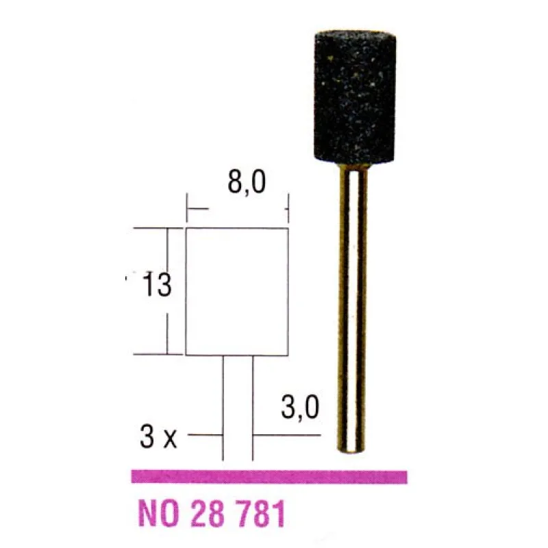 Korundový brúsny disk 8,0mm valec PROXXON 28781