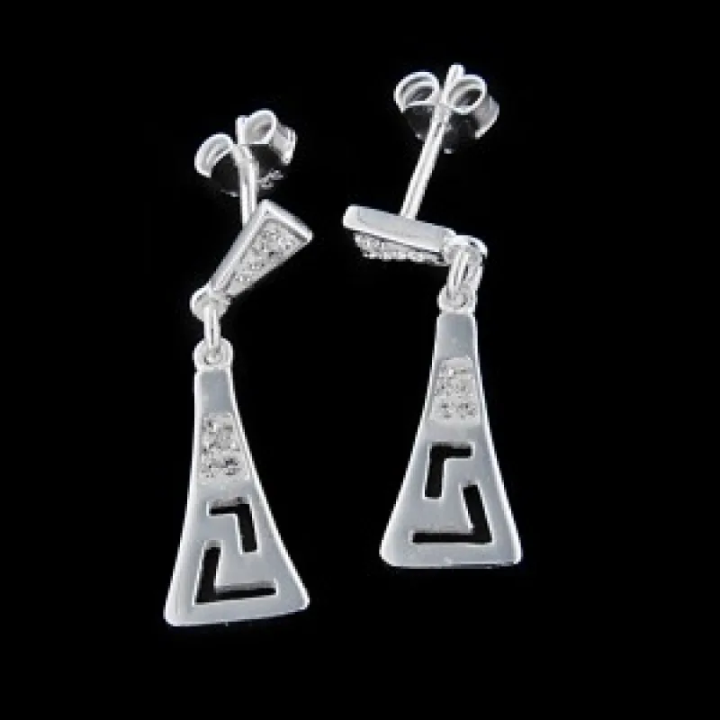 Strieborné náušnice na puzety KA E724