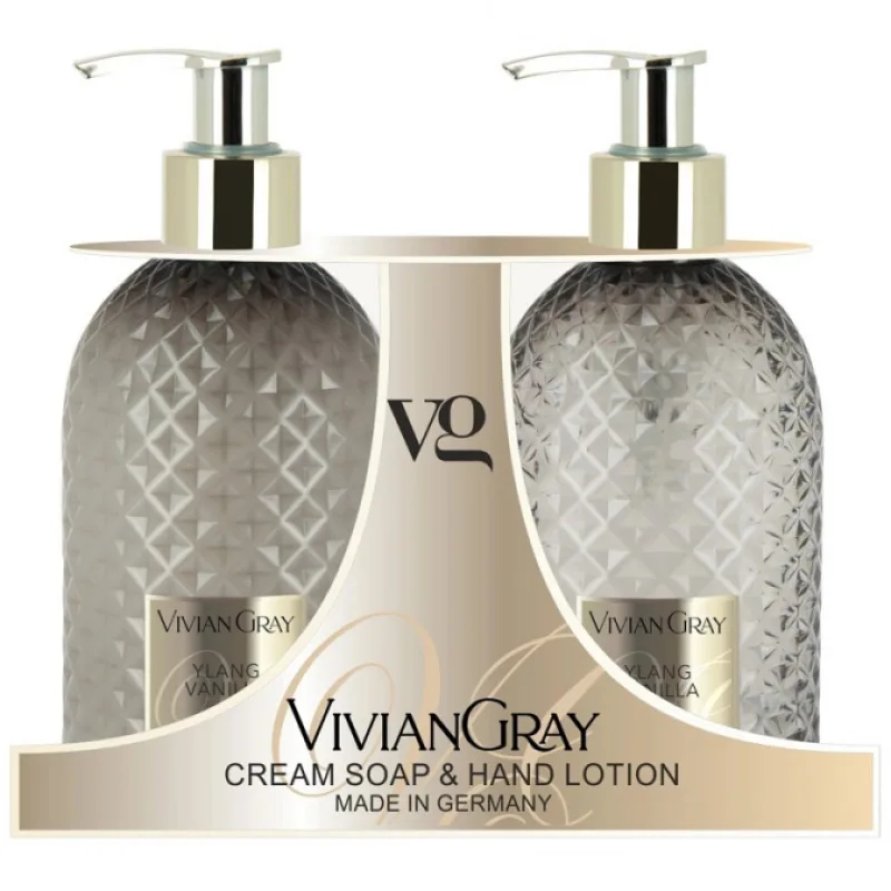 VIVIAN GRAY YLANG VANILLA Soap Gel + Hand Lotion 2x300ml - tekuté mydlo + mlieko na ruky