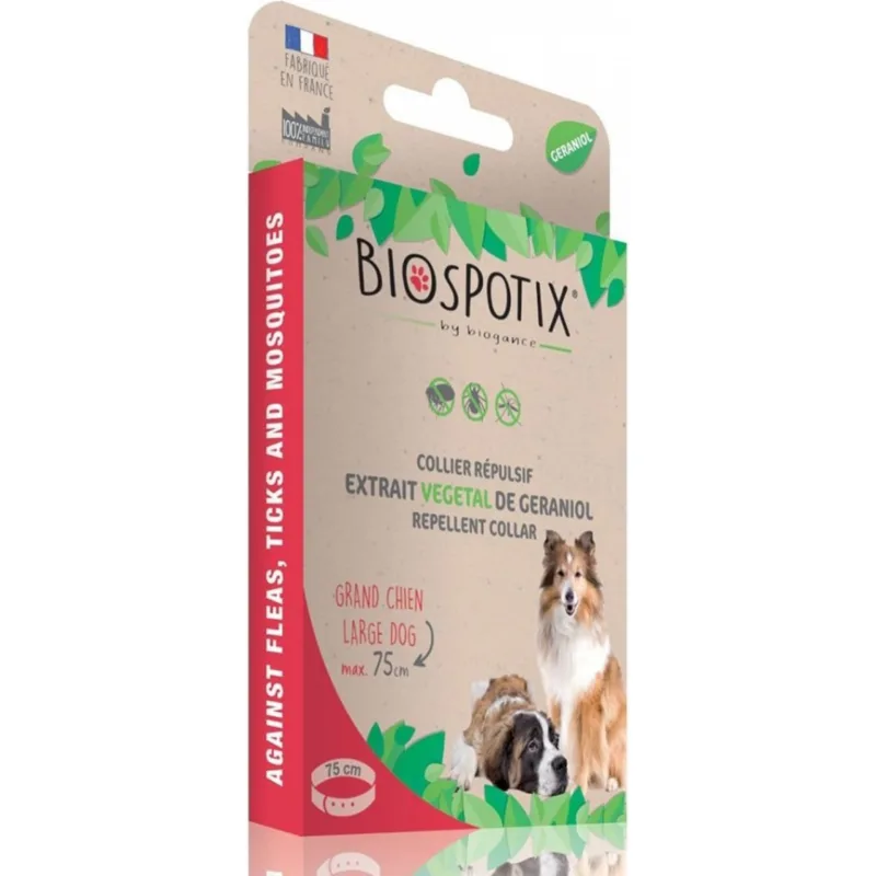Obojok BIOGANCE Biospotix Large dog L-XL s repelentným účinkom 75 cm