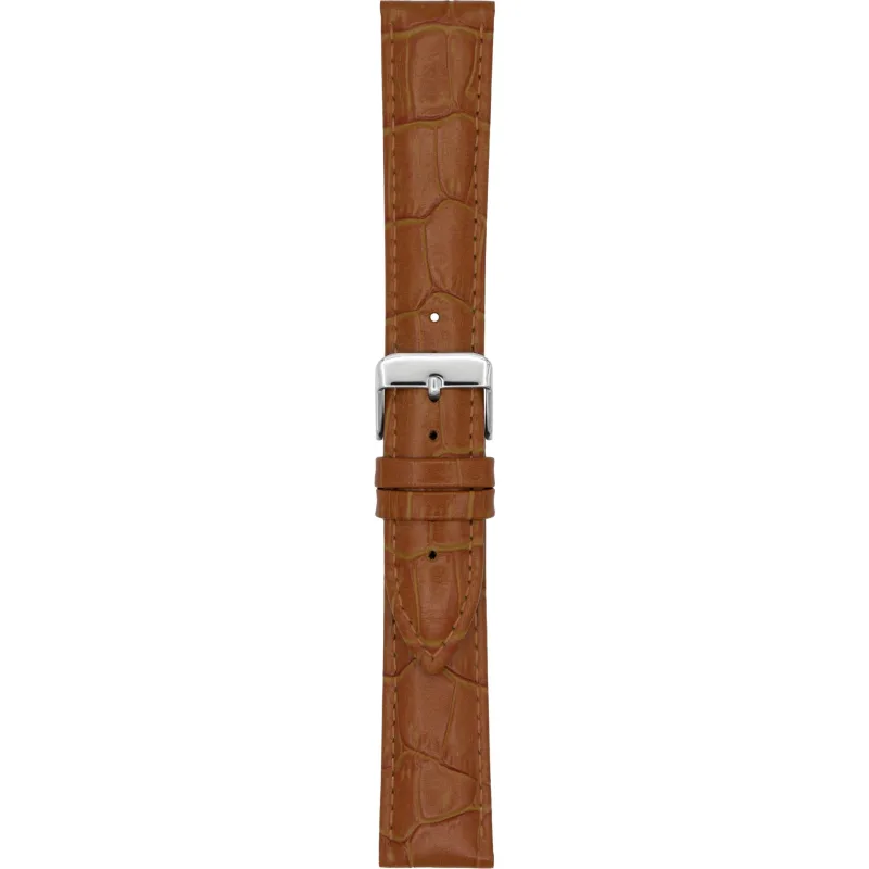 Predĺžený kožený remienok na hodinky 16 mm hnedý A-NIS AK1306.03-XL-16