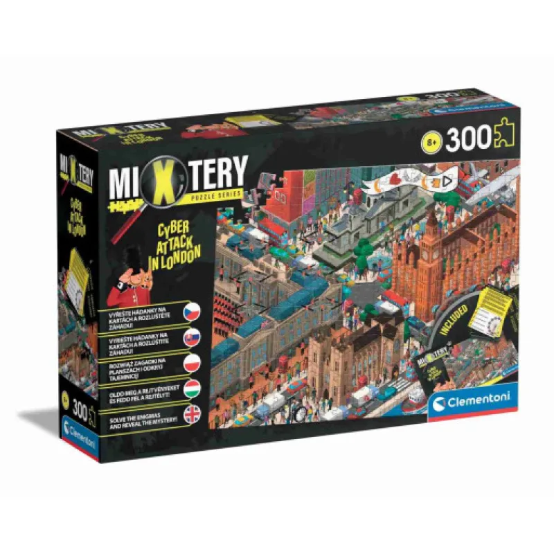 Clementoni Mystery puzzle 300 dílků - Hackerský útok v Londýně
