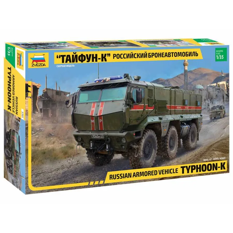 Zvezda Model Kit military 3701 - Typhoon-K 6X6 Obrnené vozidlo (1:35)
