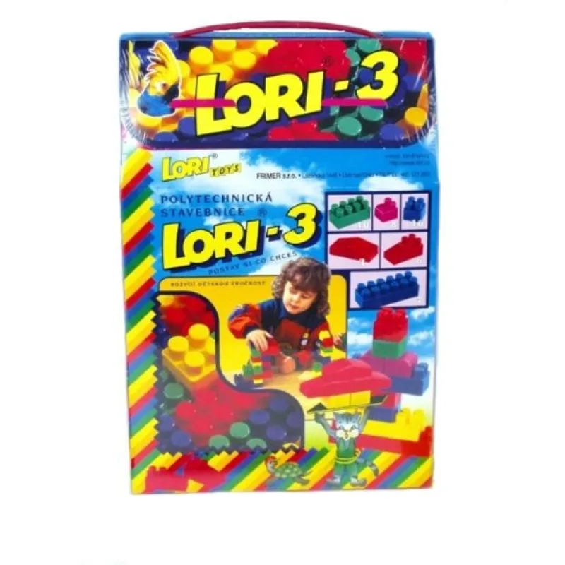 Stavebnice LORI 3 plast 50ks v krabici 19x28x10cm