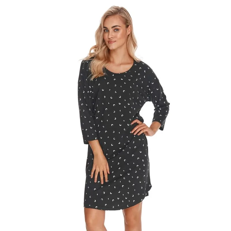 Dámska nočná košeľa Raisa čierna S