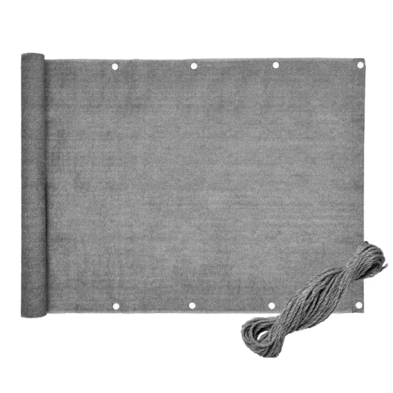 BLUEGARDEN balkónová-zastena-tmavo-seda-pe-1x5-m