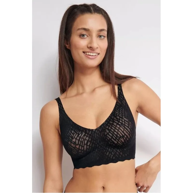 Sloggi ZERO Feel Bliss Bralette čierna XXL