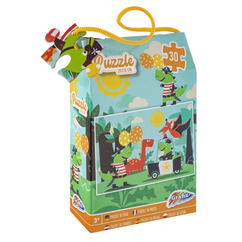 Rappa Puzzle 30 dílků 29x18 cm Dinosauři