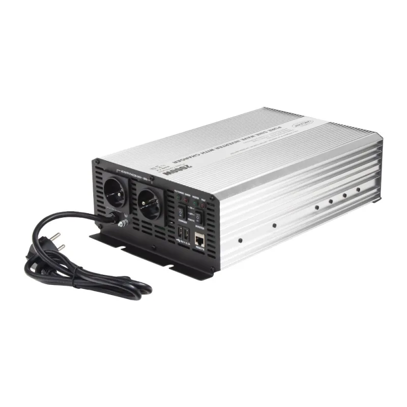 Sinusový měnič napětí UPS 2000W 12/230V + nabíječka 12V/15A 35pswCH2012