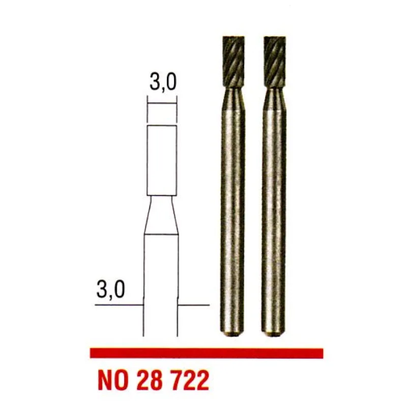 Stopkové frézy valec 3.0mm PROXXON 28722