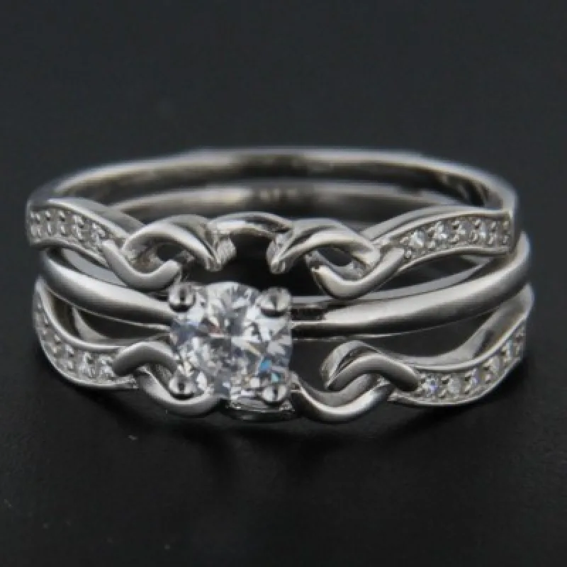 Strieborný prsteň s kameňom KA R2246, 55