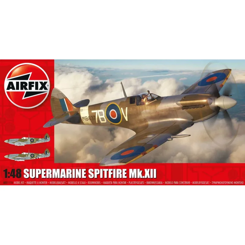 Airfix Classic Kit lietadlo A05117A - Supermarine Spitfire Mk.XII (1:48)
