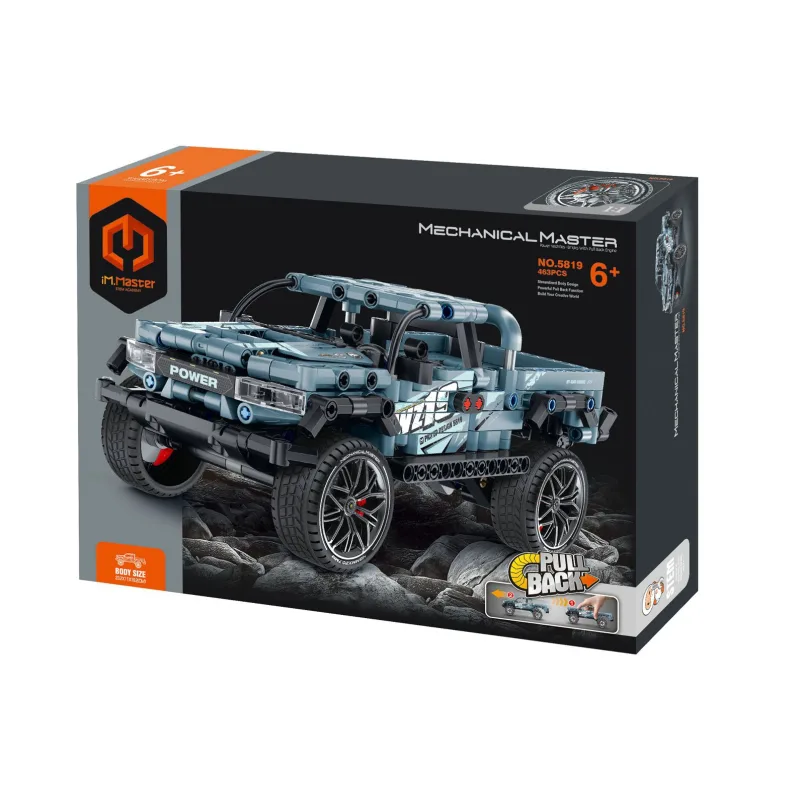 iM.Master Stavebnica iM.MASTER auto na spätné natiahnutie plast 463 dielikov v krabici 31x23x7cm