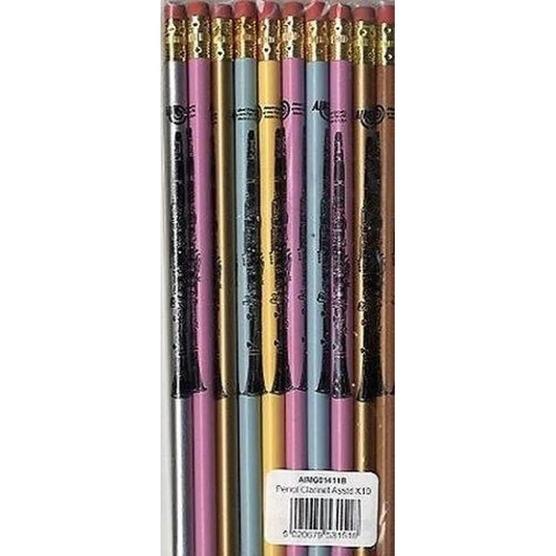 Aim Gifts Tužka s gumou - klarinet (mix barev)