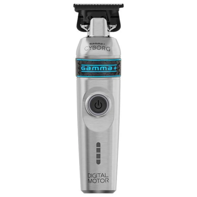 GAMMA PIÚ Trimmer CYBORG - profesionálny celokovový zastrihávač vlasov a fúzov