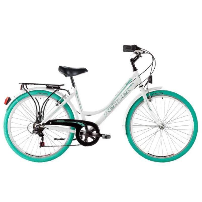Kenzel Jízdní kolo Boulevard Royal 6spd 26" 2026 bílo-tyrkysové