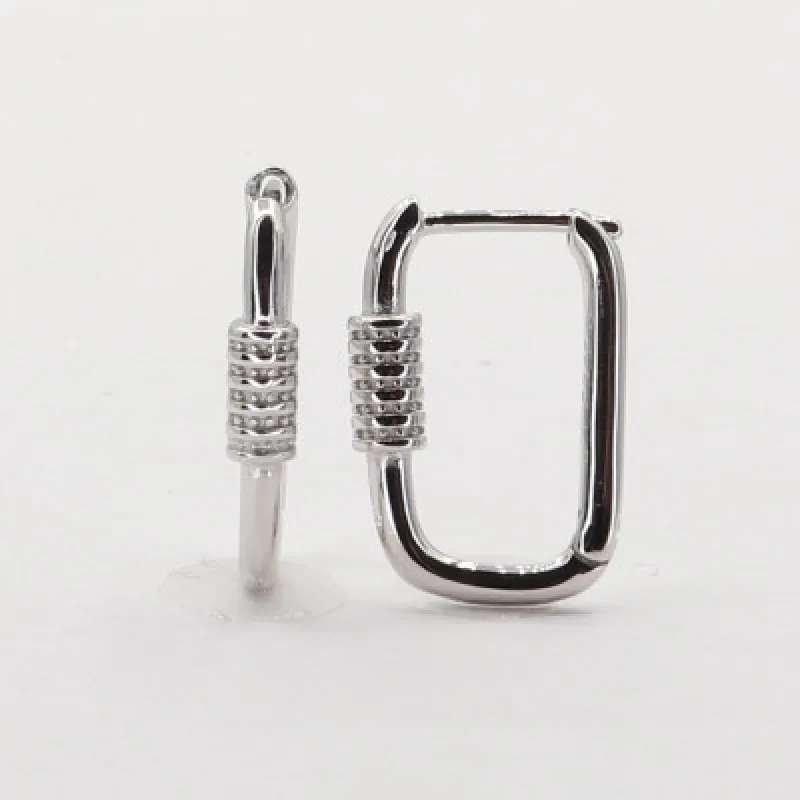 Strieborné náušnice krúžky KA E4467