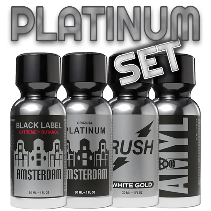 Poppers POPPERS PLATINUM SET BALÍČEK (4x30ml)