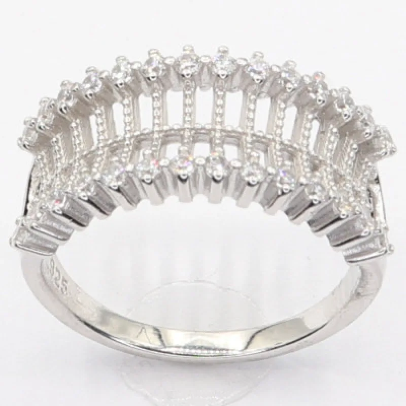 Strieborný prsteň s kameňom KA R3332, 55