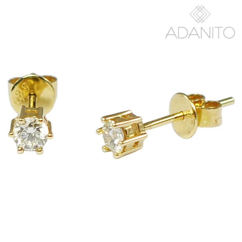 Zlaté briliantové náušnice ADANITO ZSF82