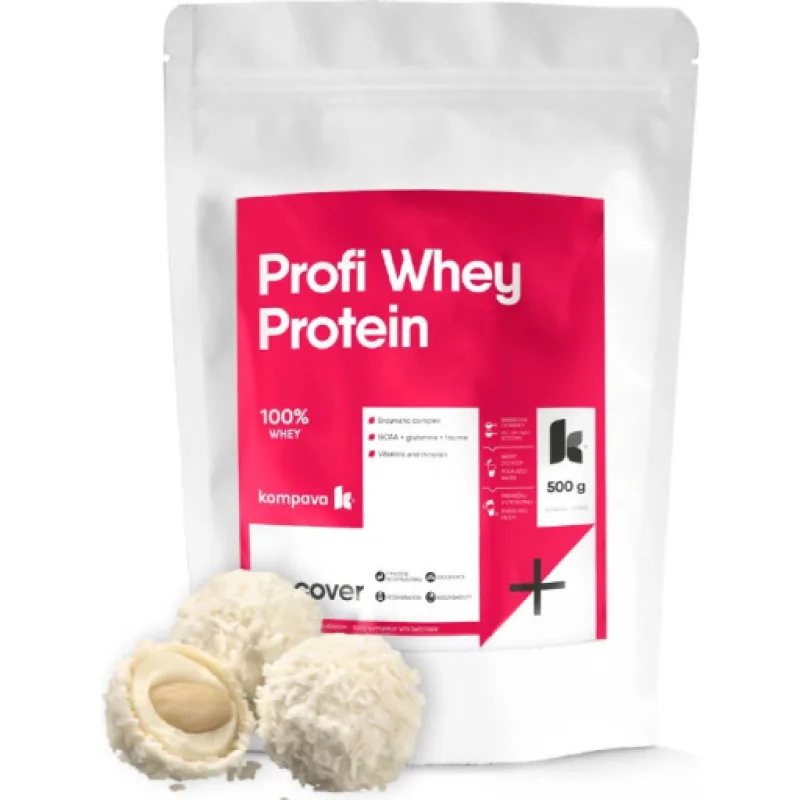 Kompava Profi WHEY Protein, raffaelo, 500g