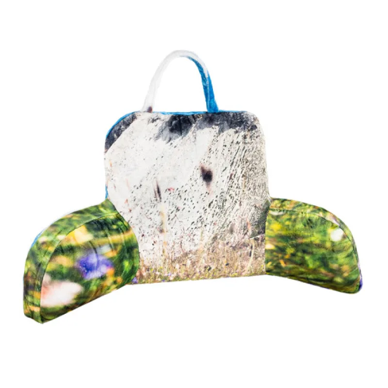 Bellatex Polštář, opěrka na čtení, zelená, šedá - 50x100 cm