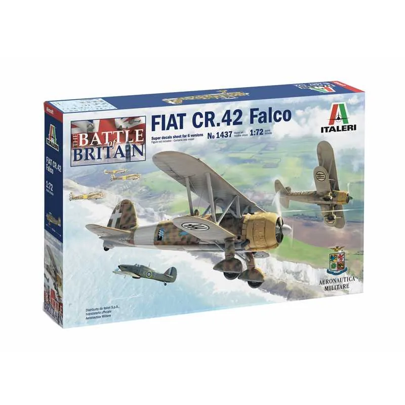 Italeri Model Kit letadlo 1437 - FIAT CR.42 Falco (1:72)