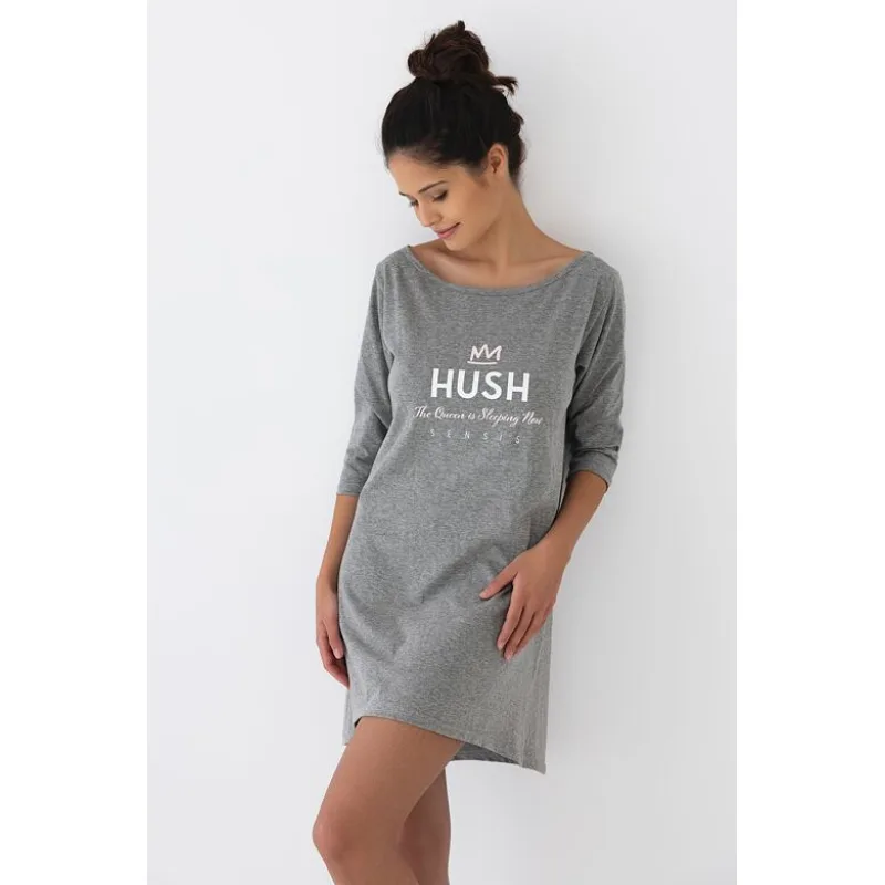 Nočná košieľka Hush sivá S/M
