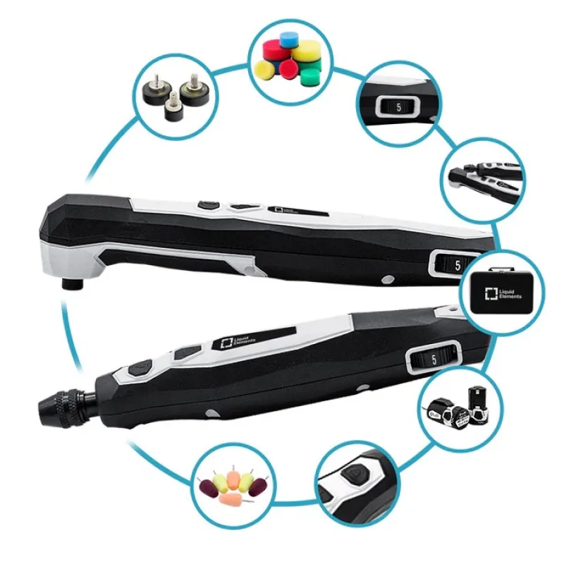 Mini AKU SET leštička Liquid Elements A800