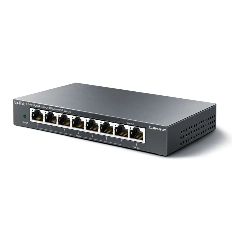 TP-Link TL-RP108GE easy smart switch, 7xGb passive POE-in, 1xGb pas.POE-out RP108GE