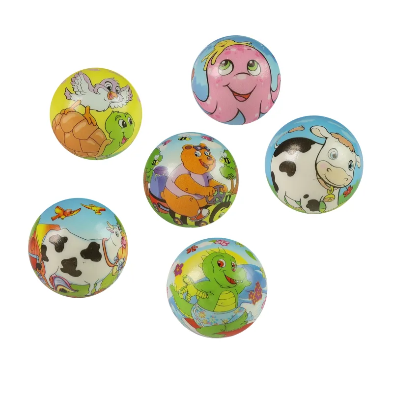 Rappa Penová skákacia loptička zvieratká 6 cm