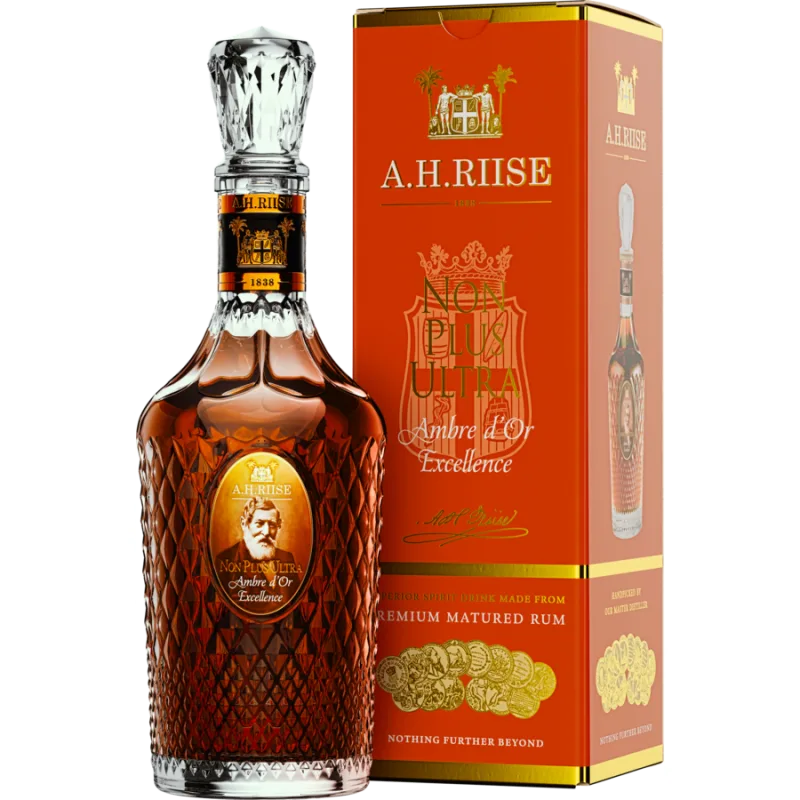 A.H. Riise Non Plus Ultra Ambre d'Or Excellence 42% 0,7 l (kazeta)