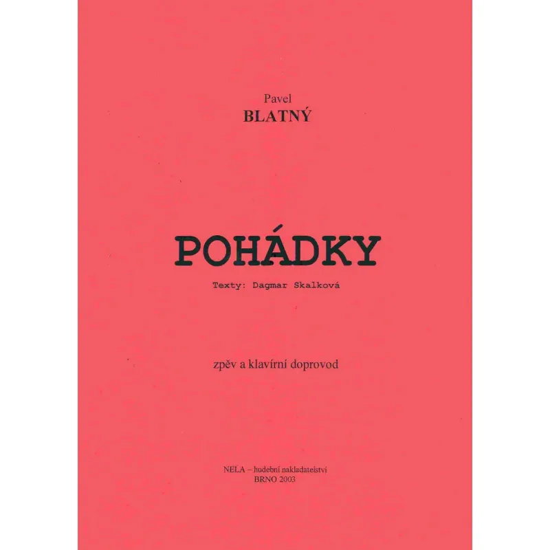 NELA Pohádky pro zpěv a klavír