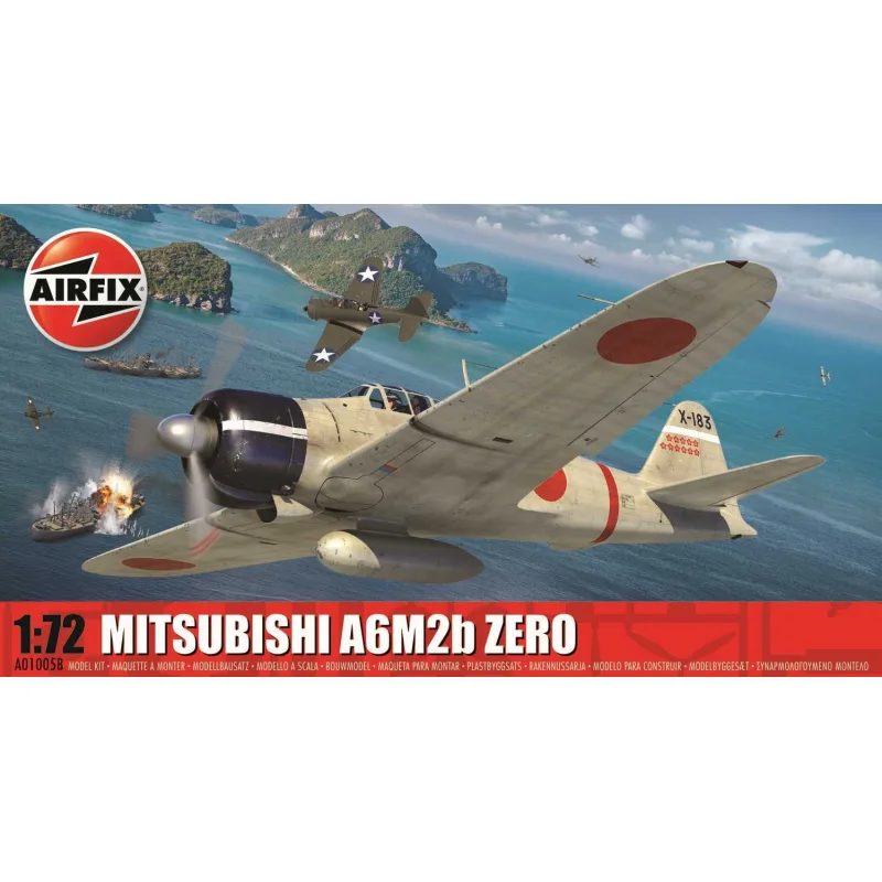 Airfix Classic Kit lietadlo A01005B - Mitsubishi A6M2b Zero (1:72)