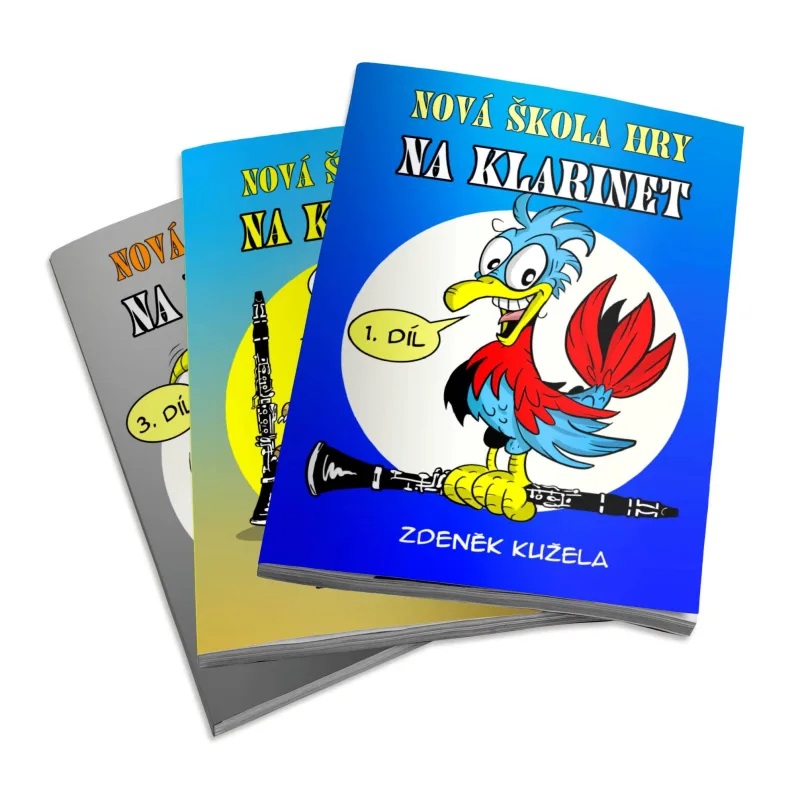 Nová škola hry na klarinet - sada 3 dílů + audio online