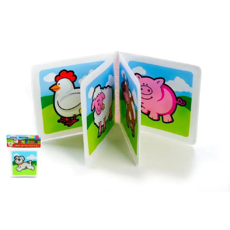 Teddies Knižka pískacia Moje prvé zvieratká 13x12,5cm 0+ MPZ