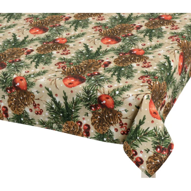 Bellatex Ubrus Šišky a jablka - 70x70 cm