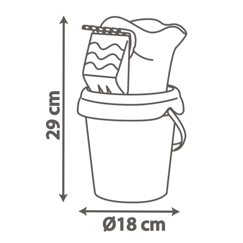 Smoby Vedierko Stitch s kanvičkou a prísl., stredná