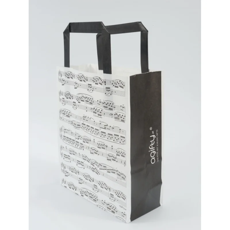agifty Papírová taška - noty (velikost S)