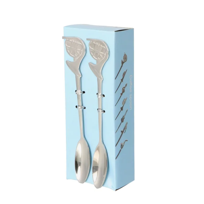 Musik Boutique Kávové lžičky z nerezové oceli - lesní roh (2ks)